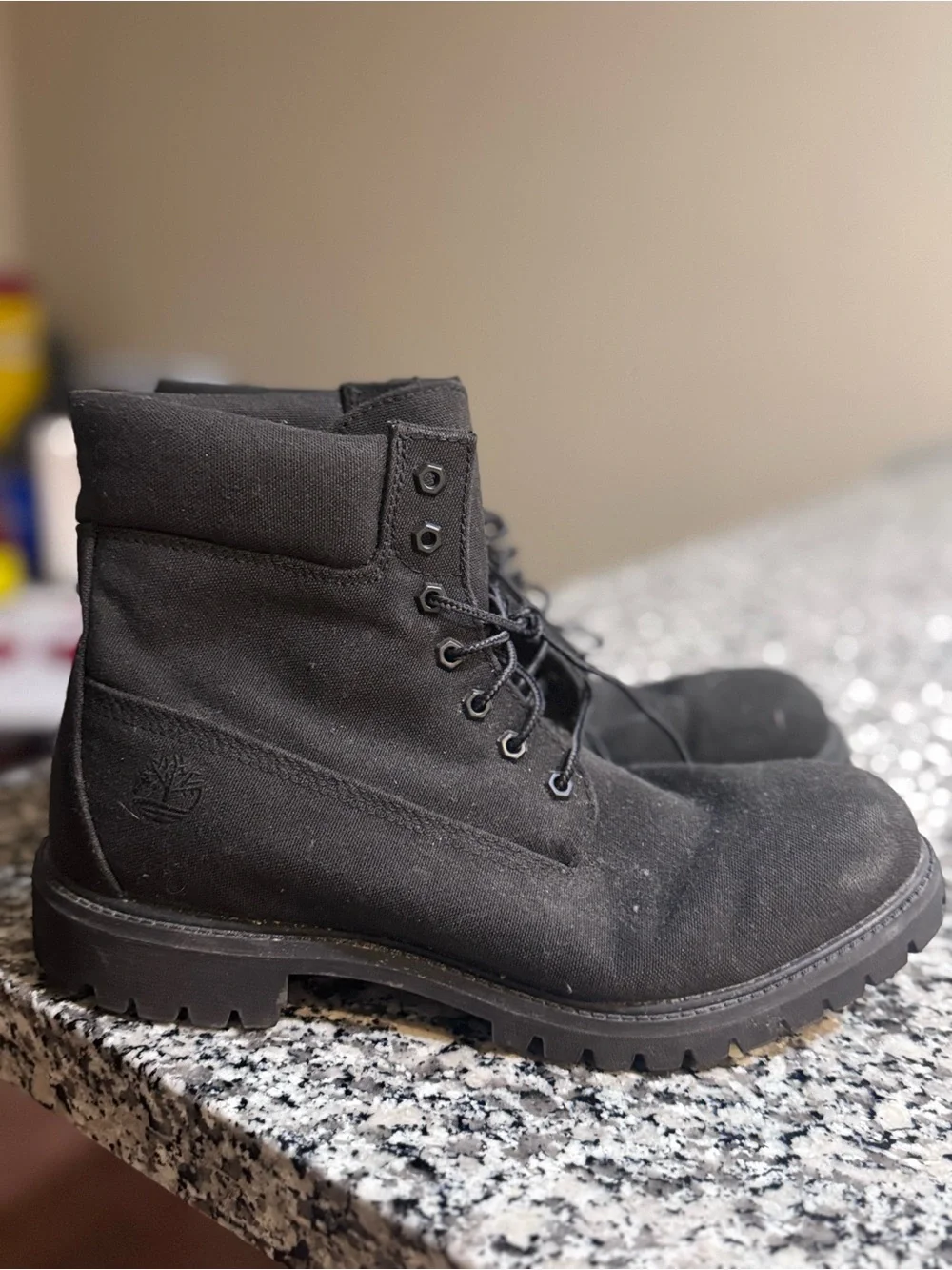 Timberland Men's Black Lace-Up Ankle Boots